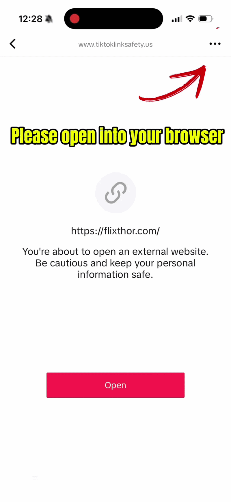 Open in browser